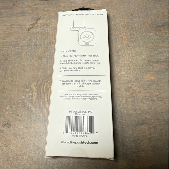 Posh Pink, White & Gold Multi-Stack Beaded Bracelet Set for Apple Watch. - Picture 2 of 8